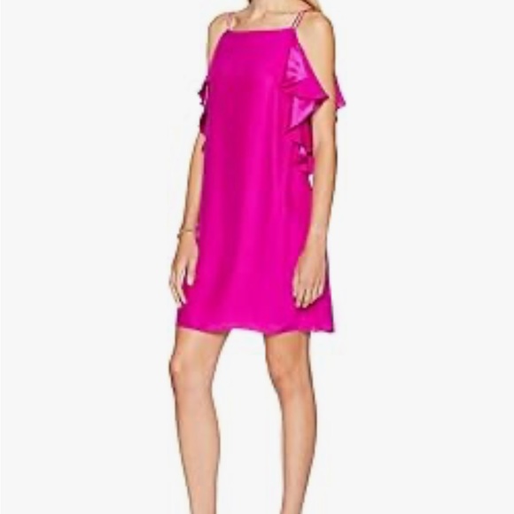 Lilly Pulitzer Dresses & Skirts - Lilly Pulitzer Pink Silk Ruffled Mini Sundress XS $188